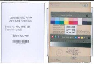Entnazifizierung Karl Schmitter , geb. 23.11.1893 ()