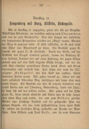 Ausflug 13. Langenberg mit Burg, Bilstein, Bocksgaile.