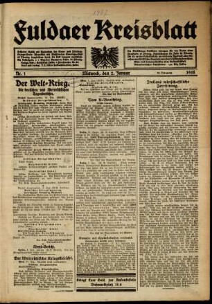 50.1918: Fuldaer Kreisblatt