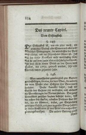 Das neunte Capitel. Vom Schlagfluß.