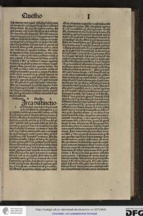 [C]irca distinctionem secundam queritur utrum deum esse sit per se notum quod sic dicitur Anselmus...