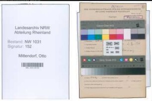 Entnazifizierung Otto Mittendorf , geb. 24.01.1879 (Verw.Angest.)