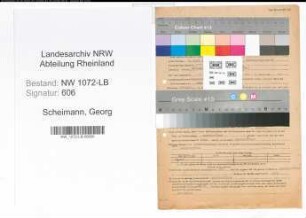 Entnazifizierung Georg Scheimann , geb. 01.07.1904 (Oberinspektor)