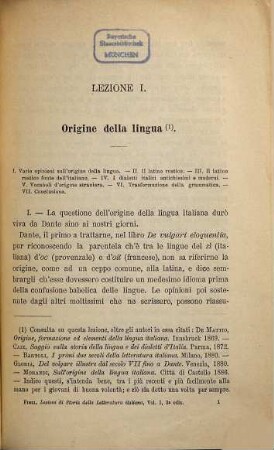 Lezioni di storia della letteratura italiana : Dettate ad uso delle scuole e della colte parsone, 1