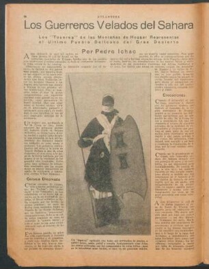 Los guerreros velados del Sahara : Los "Touareg" de las montañas de Hoggar representan el ultimo pueblo belicoso del Gran Desierto