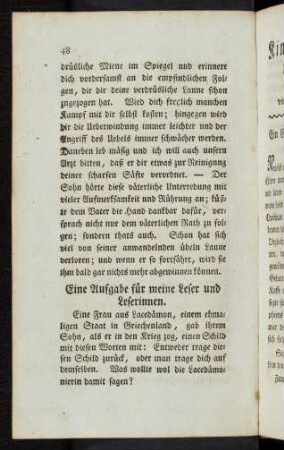48 Eine Aufgabe für die Leser und Leserinnen