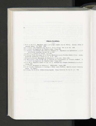 Litteratur-Verzeichnis
