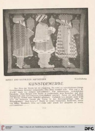 Kunstgewerbe