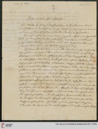 Brief an Friedrich Creuzer