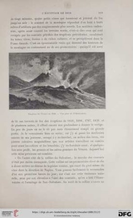 Éruption du Vésuve en 1858. - Vue prise de l'Observatoire