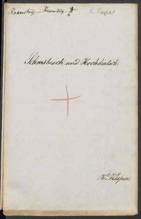 Sprachaufsatz aus Ravensburg OA Ravensburg