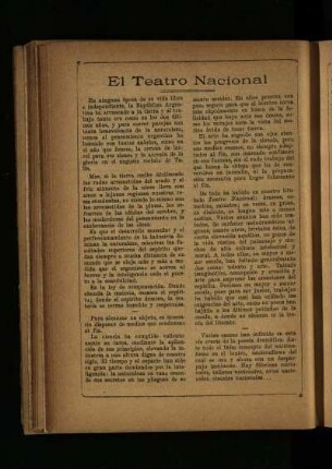 El teatro nacional