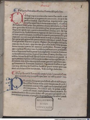 Orationes et carmina : mit Widmungsvorrede des Autors an Martin Mares