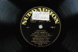 Dvě vidovy : duet Karoliny a Anežky z II. jednání "Rozhodnuto, uzavřeno" / Bedřich Smetana. Libreto Emanuel Züngel