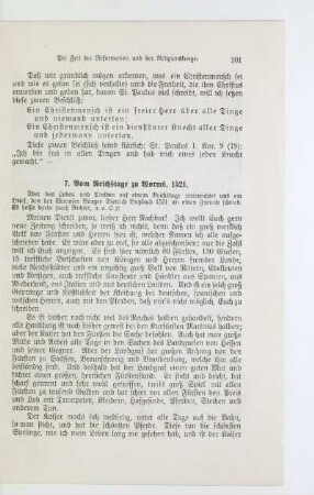 7. Vom Reichstage zu Worms. 1521