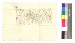 Bischof Gottfried von Würzburg an Graf Kraft von Hohenlohe: Schuld an Cunz Echter.