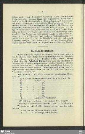 II. Handelsschule
