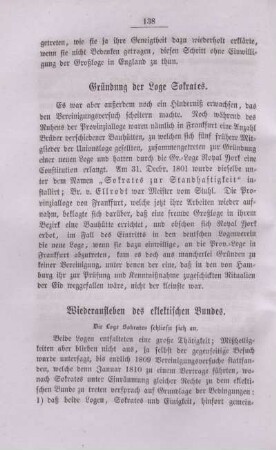 Wiederaufleben des eklektischen Bundes.