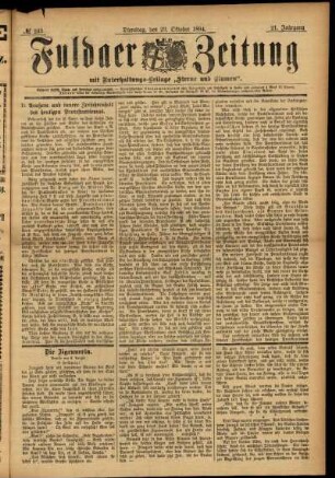 Ausgabe vom Dienstag, den 23. Oktober 1894.