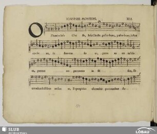 XLI. Mouton, Jean: O Domine Jesu Christe