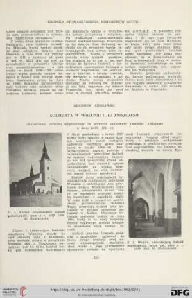 24: Kolegiata w Wieluniu i jej zniszczenie : (streszczenie referatu wygłoszonego na zebraniu naukowym Oddziału Łódzkiego w dniu 21.IV.1961 r.)