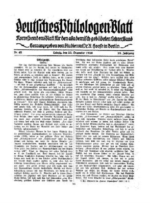 Schulzucht : (Schluß)