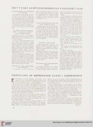 Det tyske auktionsmarked i foraaret 1930