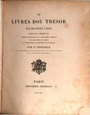 Li livres dou tresor