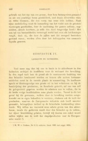 Hoofdstuk IV. Landbouw en nijverheid