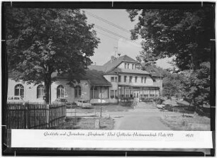 Gaststätte und Ferienheim Bergbaude. Gottleuba Hartmannsbach