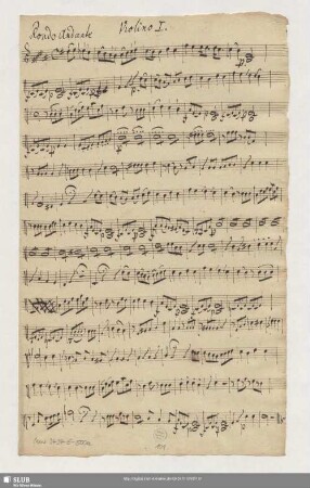 Violino I [Rondo Andante]
