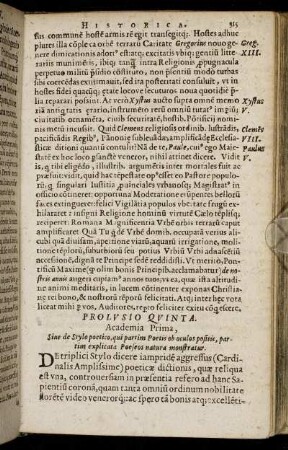 Prolusio Quinta.