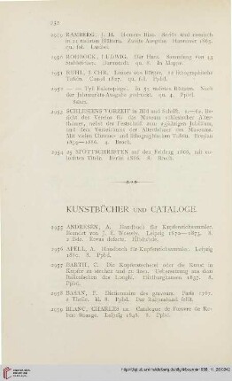 Kunstbücher und Cataloge (Nr. 2955 - 3000)