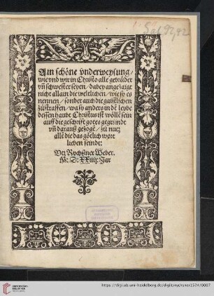 Utz Rychsner, Ain schoene vnderweysung