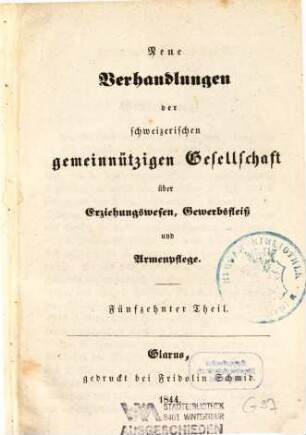 Verhandlungen der Schweizerischen Gemeinnützigen Gesellschaft. 28, 28. 1843