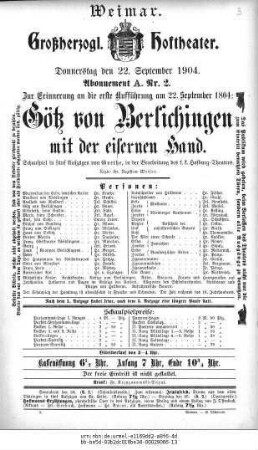 Götz von Berlichingen mit der eisernen Hand