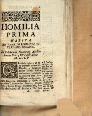 Homiliae Et Orationes