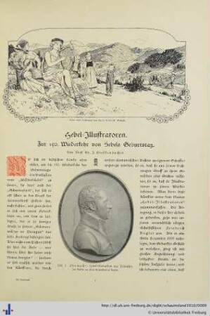 Hebel-Illustratoren. Zur 150. Wiederkehr von Hebels Geburtstag.
