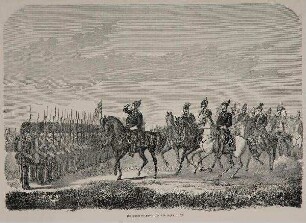 Königliche Parade bei Flensburg am 20.9.1859
