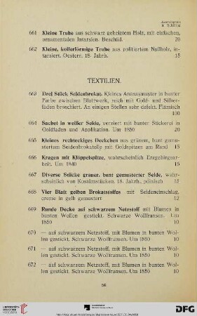 Textilien (Nr. 663-678)