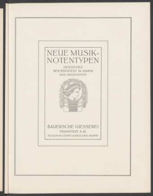 Neue Musik-Notentypen, Deutsches Reichspatent Nr. 214892, Auslandspatente