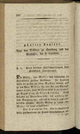 §. 1. Von diesen Hülfspersonen des Handels überhaupt.