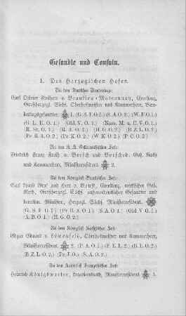 Gesandte und Consuln