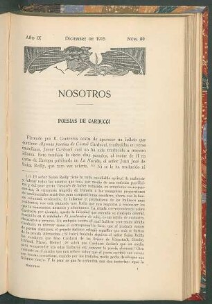 Poesías de Carducci