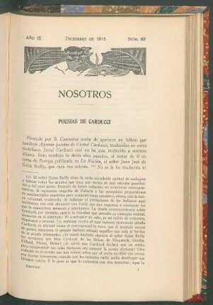 Poesías de Carducci