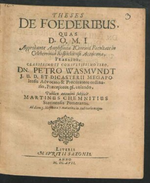 Theses De Foederibus
