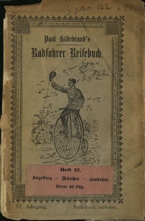 Paul Hildebrand's Radfahrer-Reisebuch, 27. Augsburg - München - Landshut