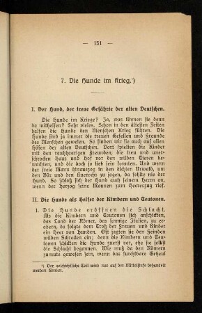 131-139, 7. Die Hunde im Krieg.