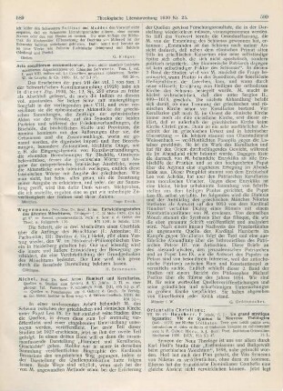 589 [Rezension] Schwartz, Eduardus, Acta Conciliorum Oecumenicorum. Tom. I: Vol. 1, Pars VIII