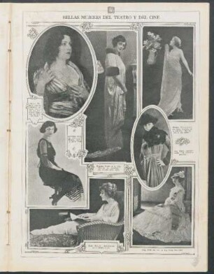 Bellas mujeres del teatro y del cine